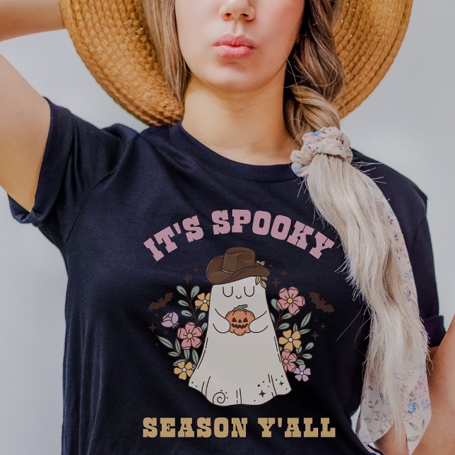 It's Spooky Season Y'all Retro Western Halloween T-Shirt (Creator Uploaded)