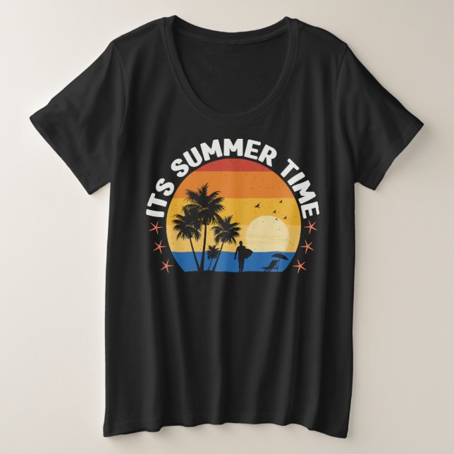 It's Summer Time-65786 Plus Size T-Shirt (Design Front)