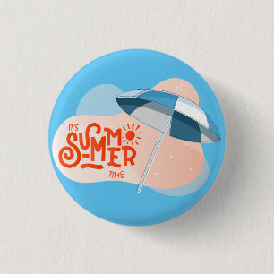 It's summer time Hitch Cover 3 Cm Round Badge