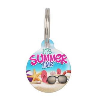 It's Summer Time Pet Tag
