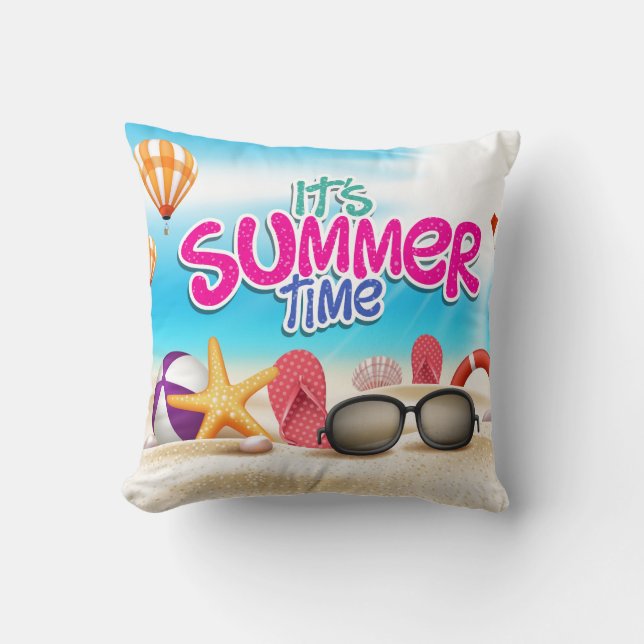 It's Summer Time Pillow (Front)
