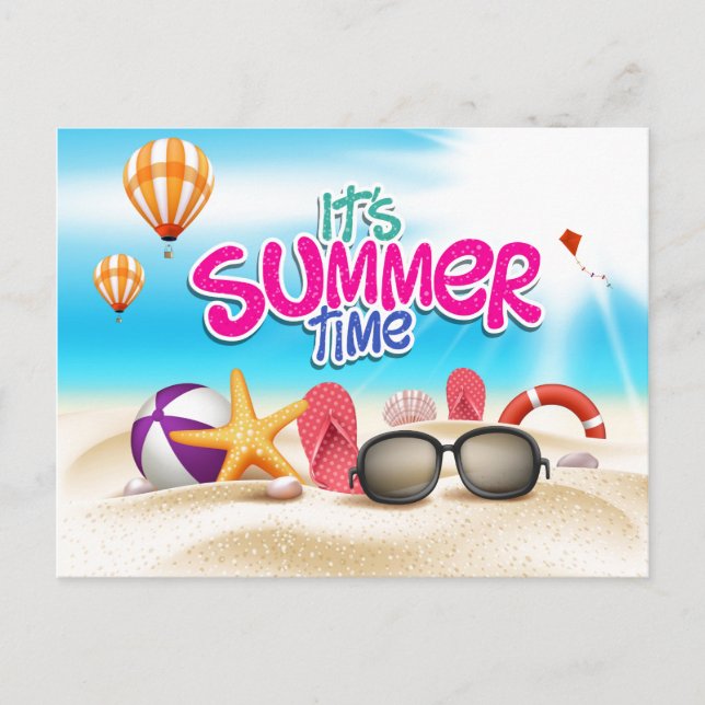 It's Summer Time Postcard (Front)