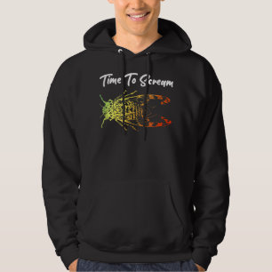 Its Summer Time To Scream Happy Colourful Rainbow Hoodie