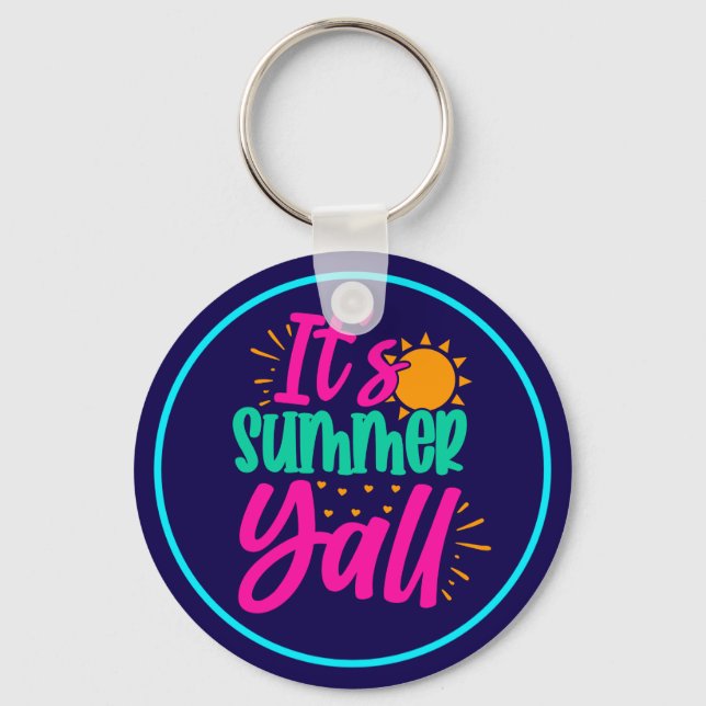 It's Summer Y'all-54808 Key Ring (Front)
