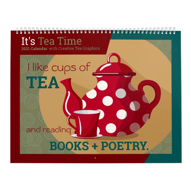 It's Tea Time | 2021 Wall Calendar (Cover)