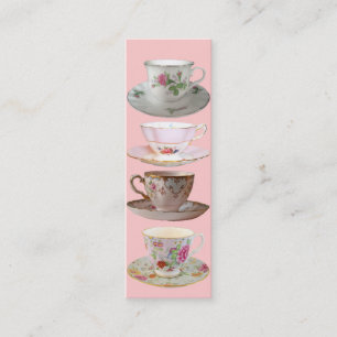 It's Tea Time Bookmarks Mini Business Card