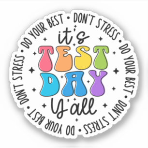 It's Test Day Y'all, Groovy Testing Day Teacher
