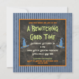 It's that Witching Time Of Year Halloween Witch Invitation
