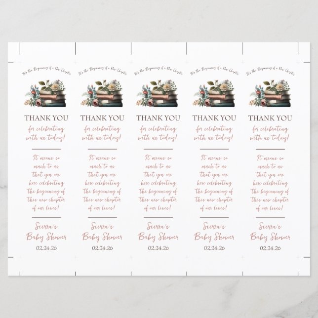 It's the Beginning of a New Chapter Bookmark Favou (Front)