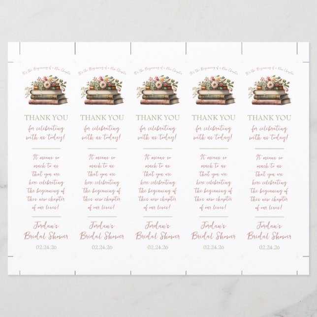 It's the Beginning of a New Chapter Bookmark Favou (Front)