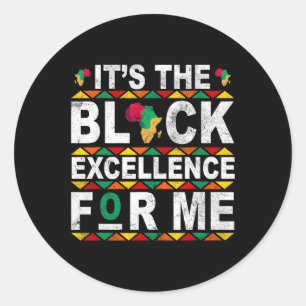 It's The Black History For Me History Month Melani Classic Round Sticker