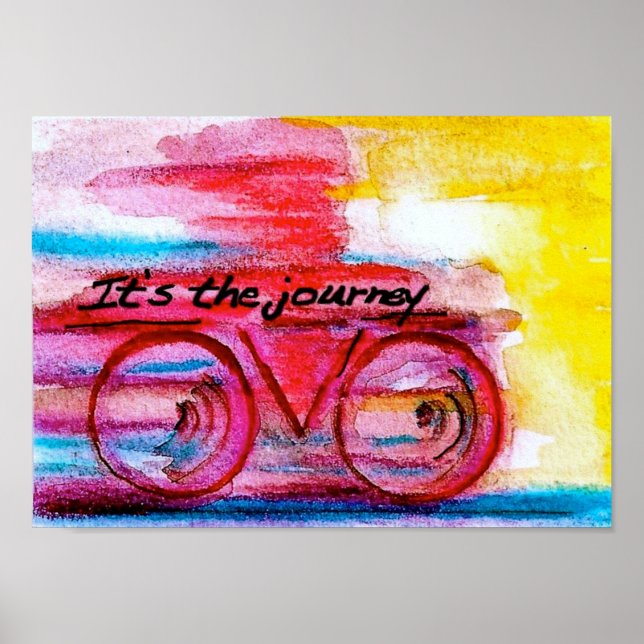 It's the Journey-Original Art by SQ Streater Poster (Front)