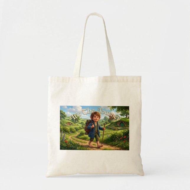 It's The Journey Tote Bag (Front)