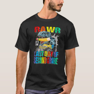It's The Last Day Of Second Grade Monster Truck Di T-Shirt