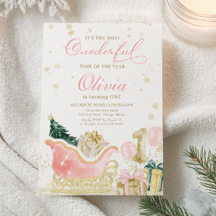 It's The Most Onederful Time of the Year Birthday Invitation