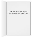 It's the most romantic card I've ever made