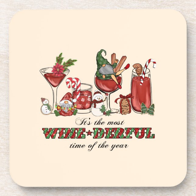 It's the Most Wine-derful Time Coaster (Front)
