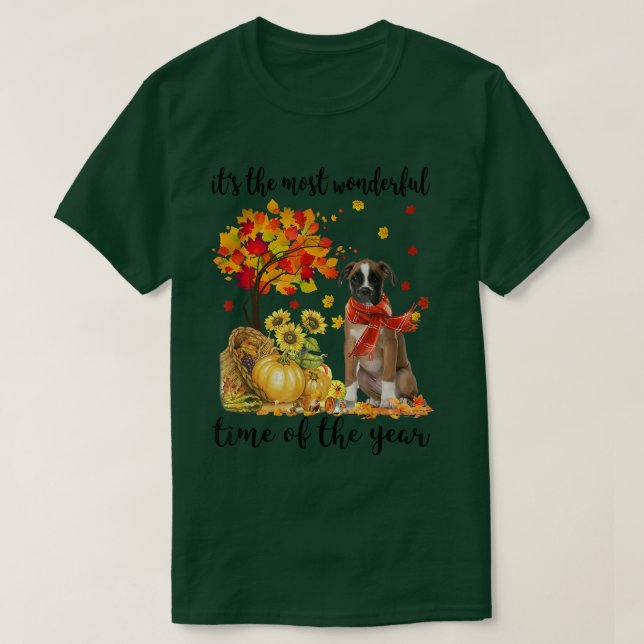 Its The Most Wonderful Autumn Time Boer Pumpkin  T-Shirt (Design Front)