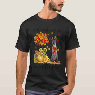 It's The Most Wonderful Autumn Time Xoloitzcuintli T-Shirt