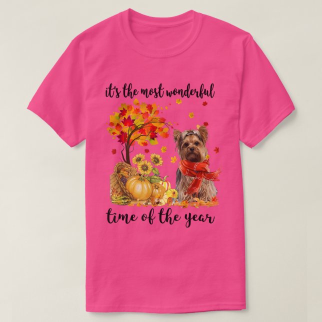 It's The Most Wonderful Autumn Time Yorkshire Pump T-Shirt (Design Front)