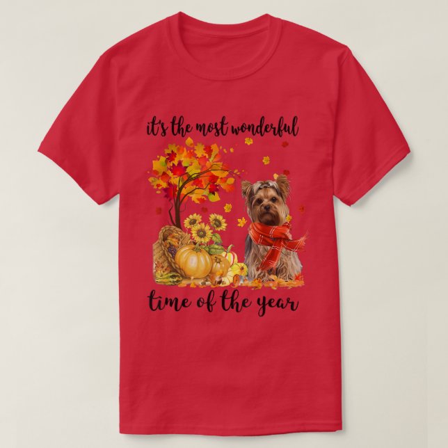 It's The Most Wonderful Autumn Time Yorkshire Pump T-Shirt (Design Front)