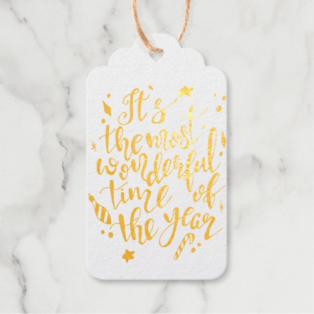 IT'S THE MOST WONDERFUL... GIFT TAGS (Front)
