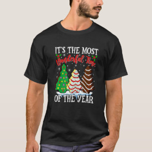 It's The Most Wonderful Time Christmas Tree Cake T-Shirt