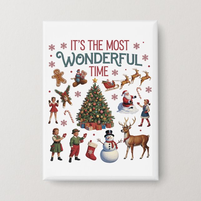 It's The Most Wonderful Time Christmas Vintage  (Front)