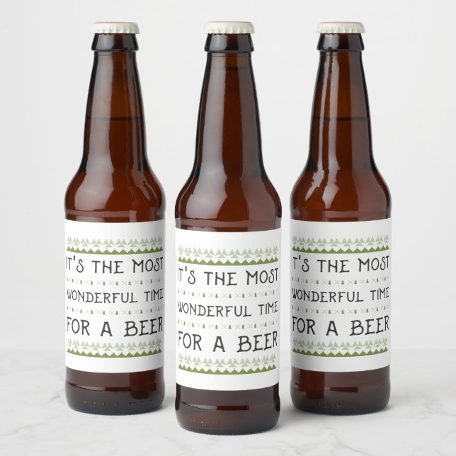 Its the most wonderful time for a beer bottle label (Bottles)