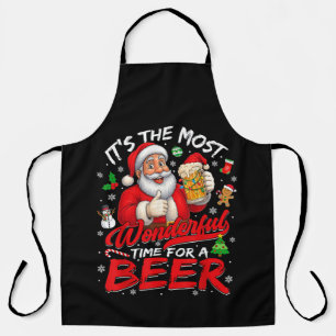 Its The Most Wonderful Time for A Beer Christmas Apron