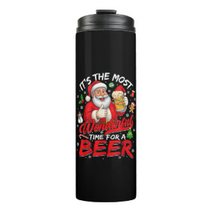 Its The Most Wonderful Time for A Beer Christmas Thermal Tumbler