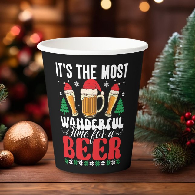It's The Most Wonderful Time For A Beer Paper Cups (Creator Uploaded)