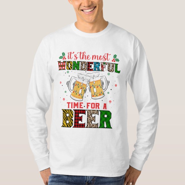 Its The Most Wonderful Time For A Beer T-Shirt (Front)