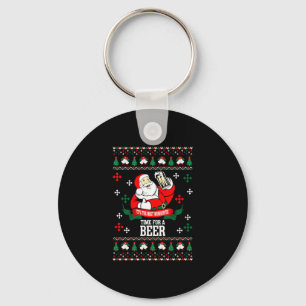 It's the Most Wonderful Time For A Beer Ugly Chris Key Ring