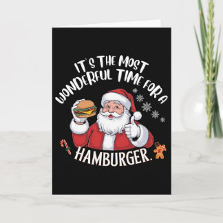 It's The Most Wonderful Time For A Hamburger Card