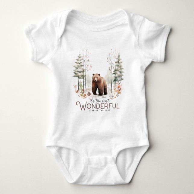 It's the Most Wonderful Time of the Year, Bear Baby Bodysuit (Front)