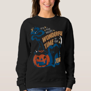 It's The Most Wonderful Time Of The Year Black Cat Sweatshirt