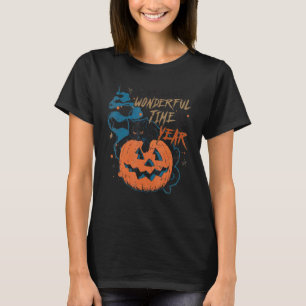 It's The Most Wonderful Time Of The Year Black Cat T-Shirt