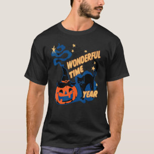 It's The Most Wonderful Time Of The Year Black Cat T-Shirt