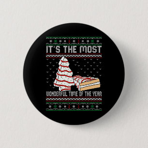 Its The Most Wonderful Time Of The Year Christmas  6 Cm Round Badge