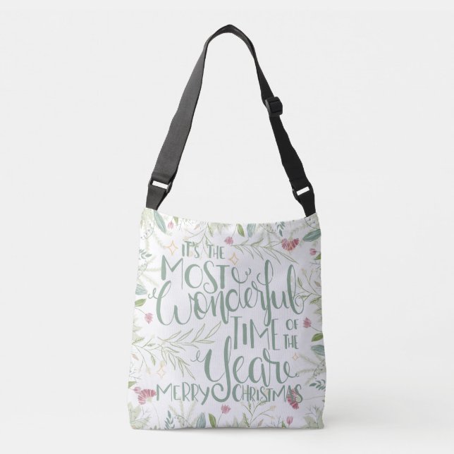 It's The Most Wonderful Time of the Year Christmas Crossbody Bag (Front)