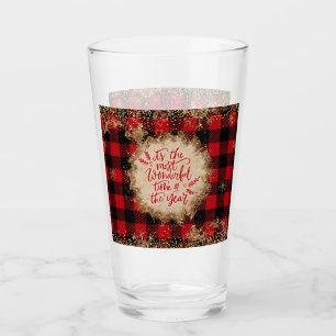It's the most wonderful time of the year Christmas Glass