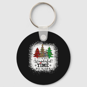 It's The Most Wonderful Time Of The Year Christmas Key Ring