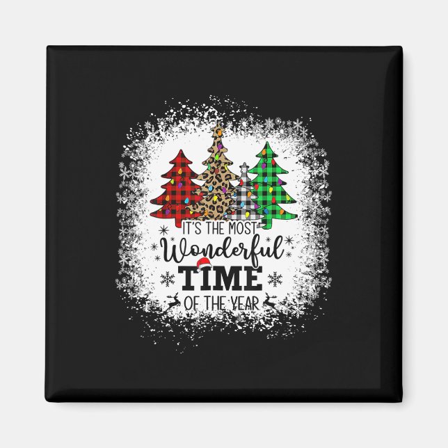 It's The Most Wonderful Time Of The Year Christmas Magnet (Front)