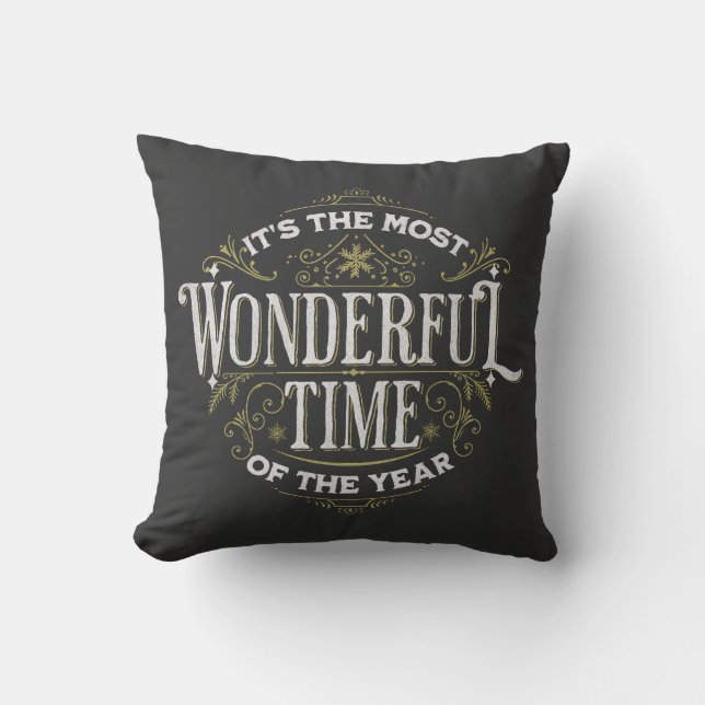 It's the most wonderful time of the year cushion (Front)