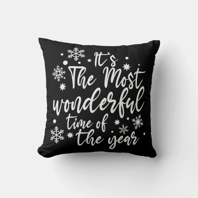 Its The Most Wonderful Time of the Year Cushion (Front)
