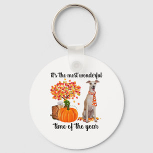 It's The Most Wonderful Time Of The Year Greyhound Key Ring