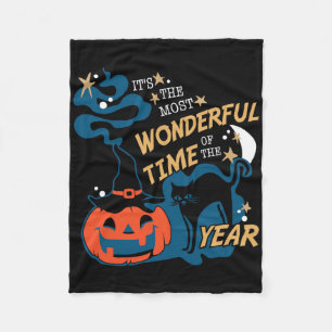 It's The Most Wonderful Time Of The Year Halloween Fleece Blanket
