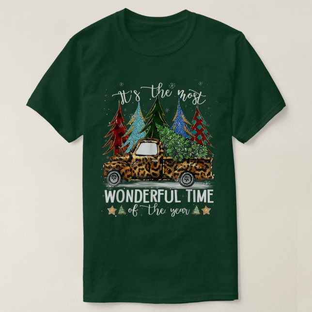 It's The Most Wonderful Time Of The Year Leopard T T-Shirt (Design Front)