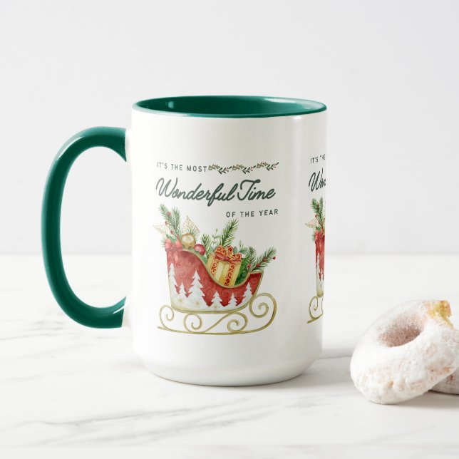 It's The Most Wonderful Time Of The Year Mug (With Donut)